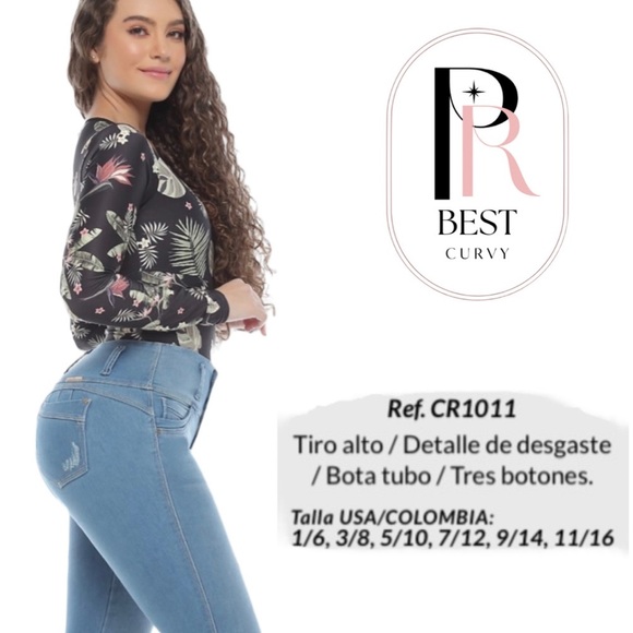 Sculpting Colombian Fit Jean 100% Colombian Spandex Carou Ref. 1011 - Picture 3 of 6